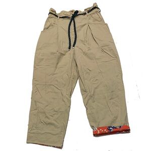 Anthropologie Milena Cropped Paperbag Trousers